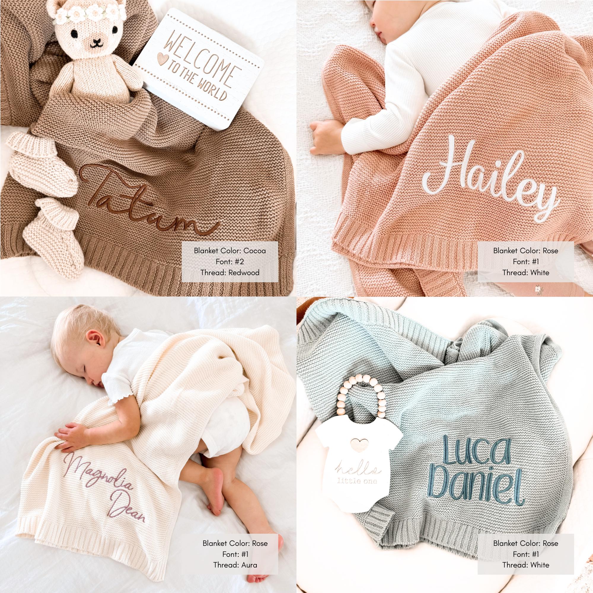 a collage of photos of a baby laying on a bed